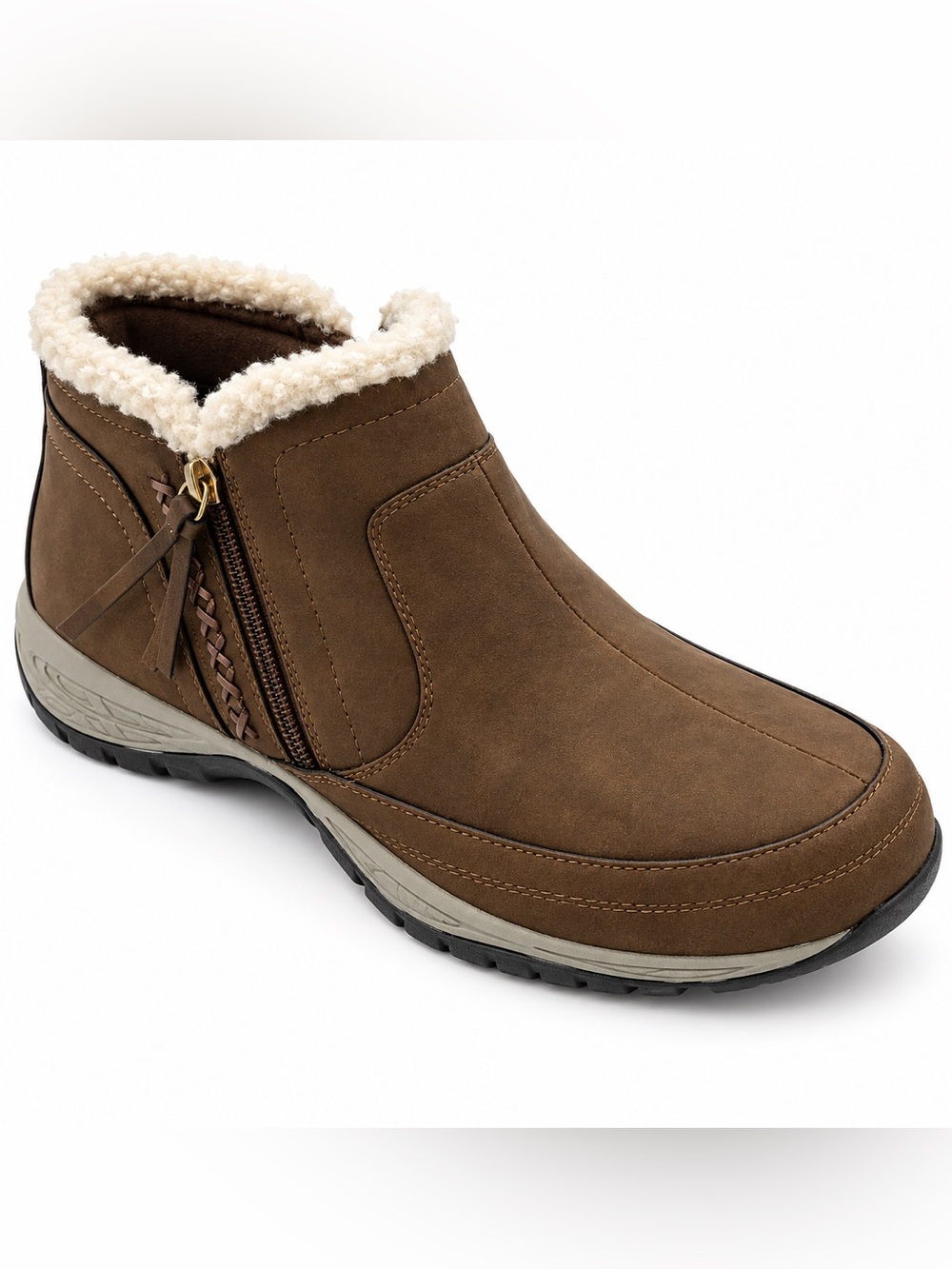 ♥️♥️Easy Spirit Womens Epic Ankle Bootie - Cold Cognac